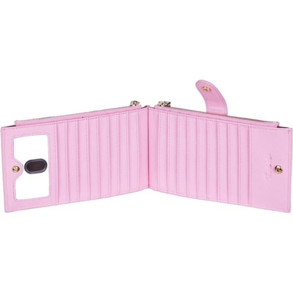 RFID Wallet Women Bifold Multi Card Wallet Pink - Picture 4 of 5